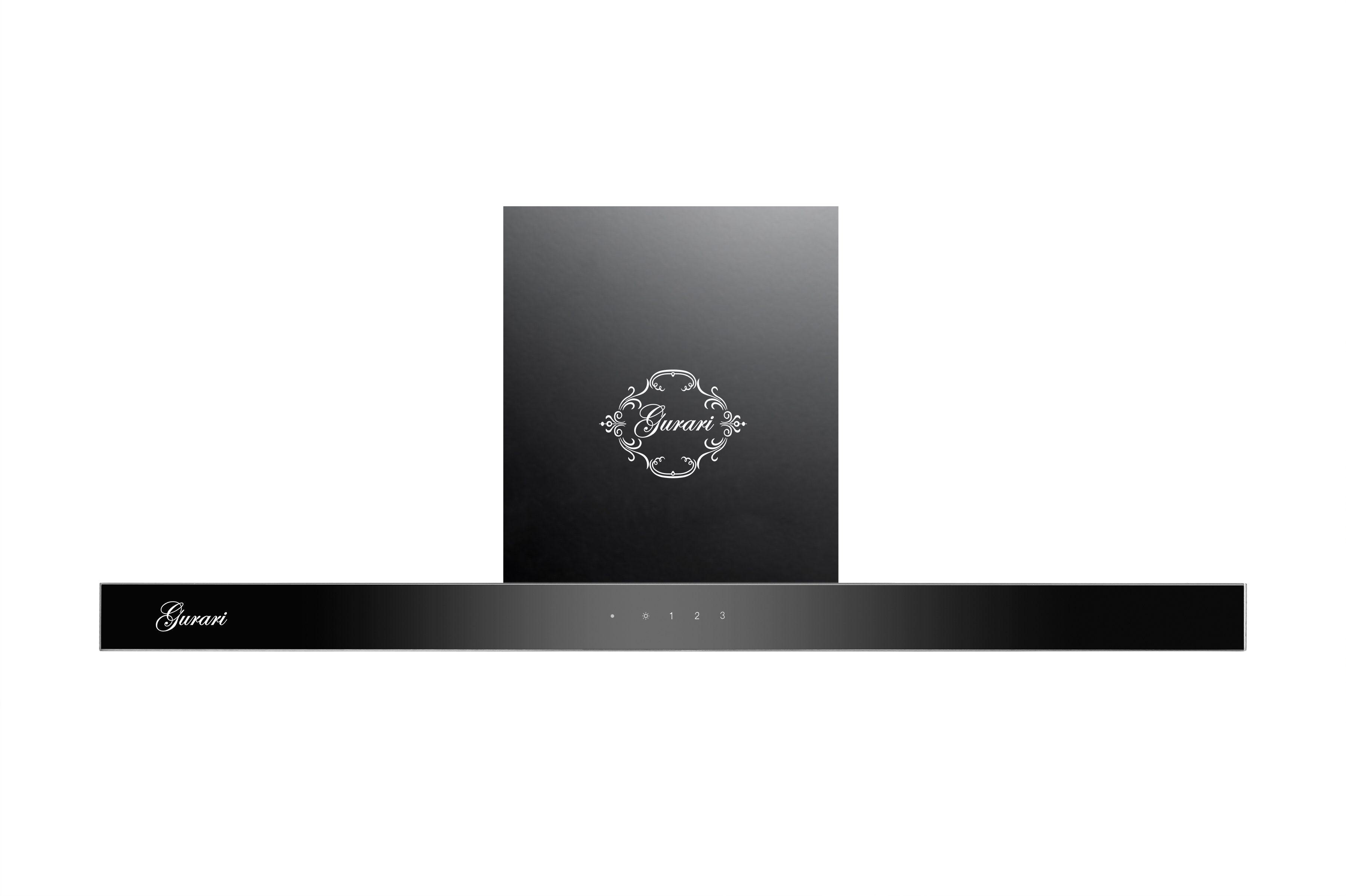 Wandhaube GCH 462 BL 9 Prime Dunstabzugshaube 90 cm, Schwarz Glas, 1000m³/h