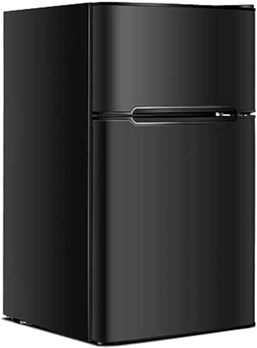 GOPLUS Koelkast met vriesvak - Koel-vriescombinatie / 90L totale inhoud, 27L vriesvak/Thermostaat instelbaar/LED binnenverlichting/Deur kan van kant wisselen (Wit)