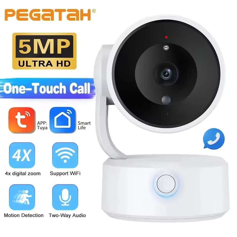 5MP Pet Camera �C 360�� Pan, Two-Way Audio & Motion Tracking