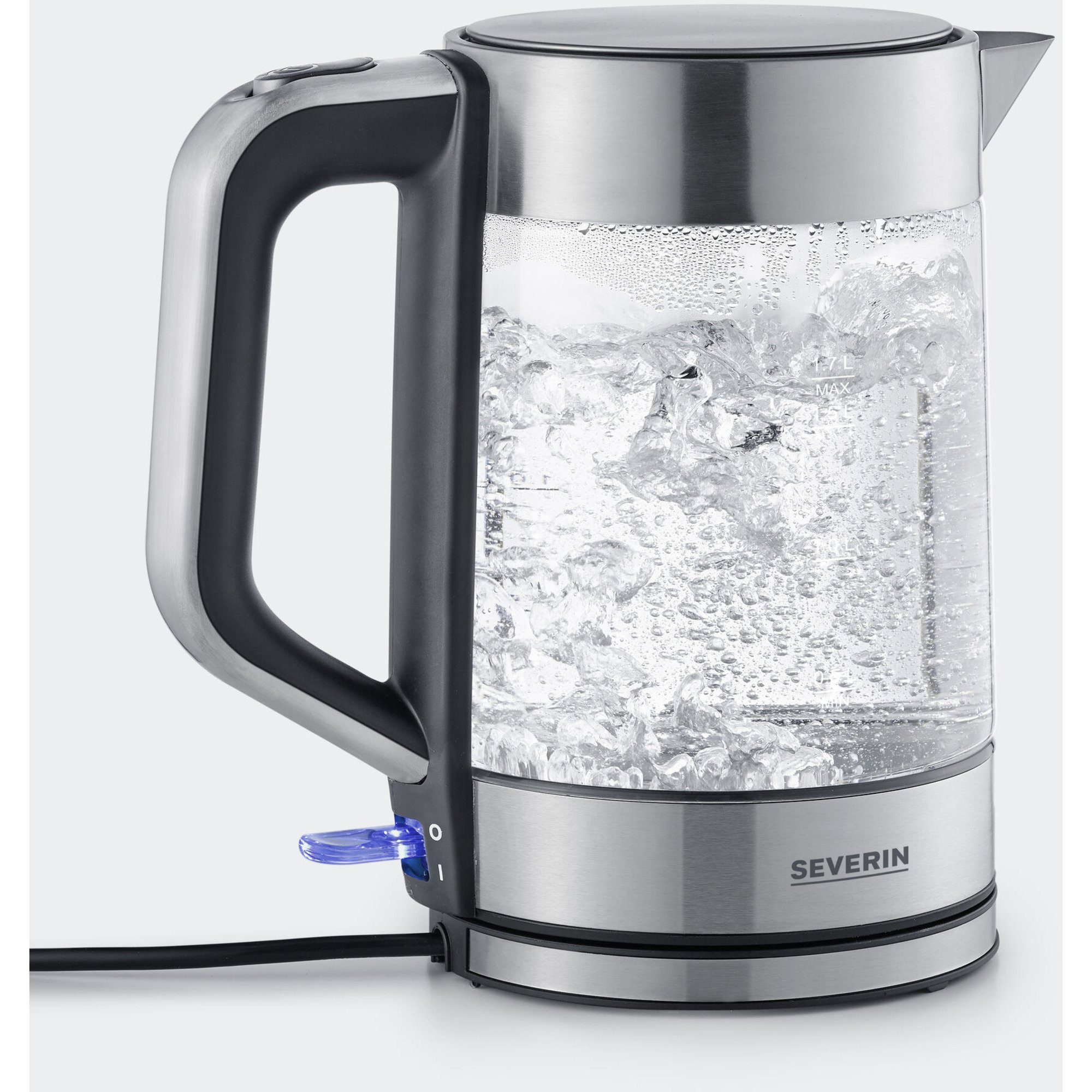 Wasserkocher Severin Glas-Wasserkocher WK 3420, (1,7 Liter)