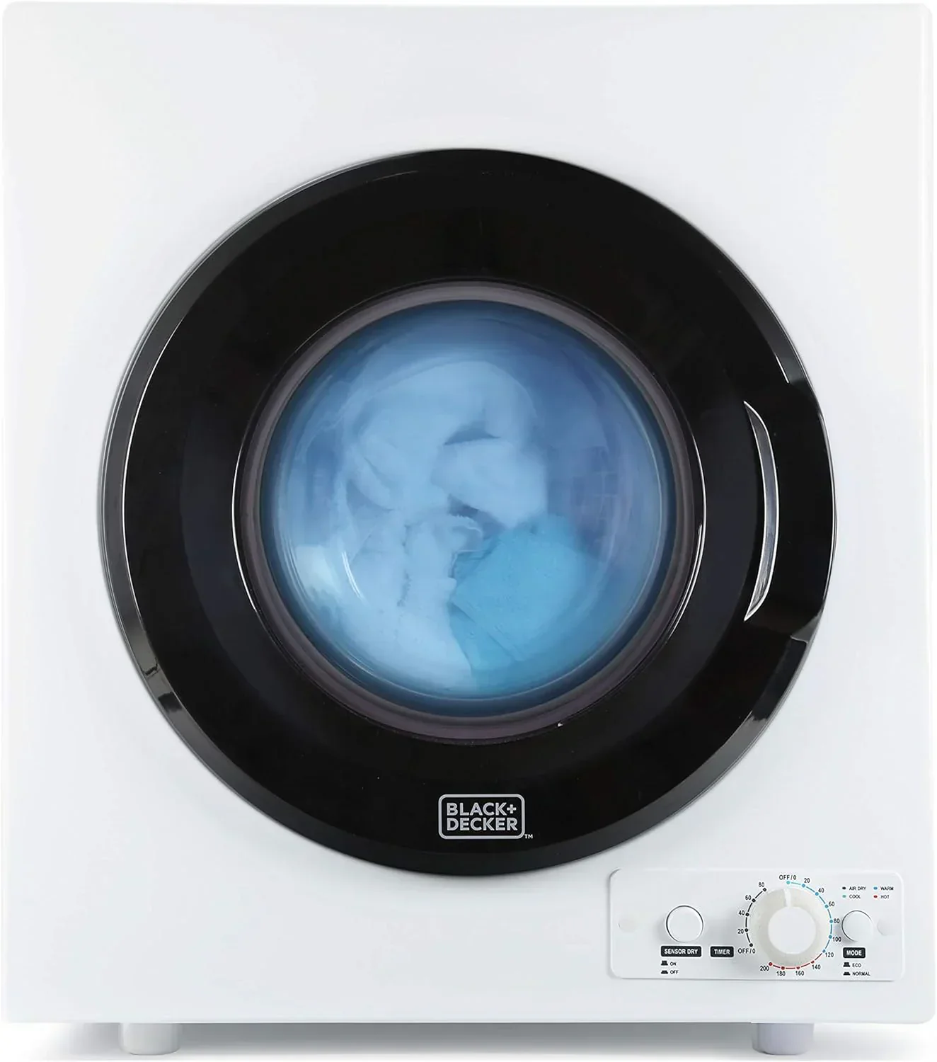 Compact Clothes Dryer 1.5 Cu. Ft. 850W Electric Dryer 120V Vented Dryer Stainless Steel Drum