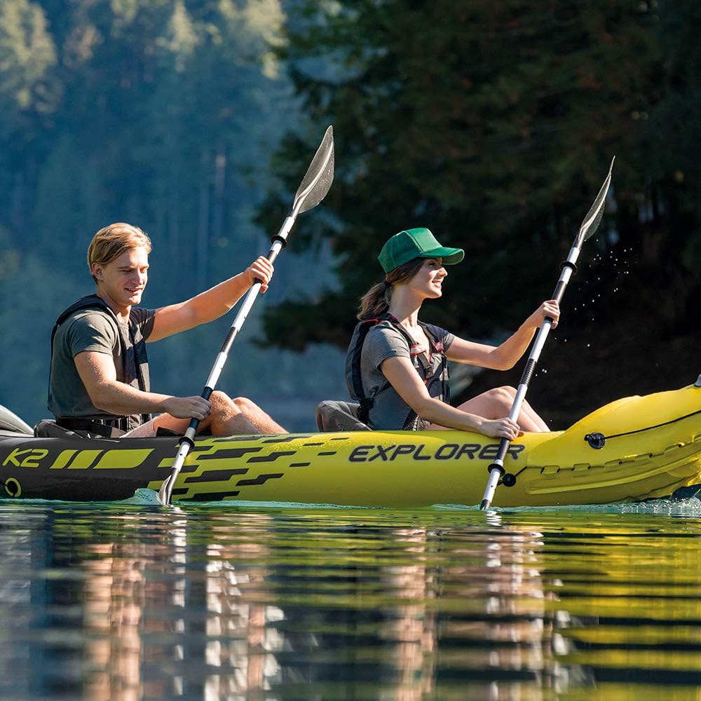 Intex 69629 - Remo in Alluminio per Kayak, PVC e Alluminio, Nero, 218 cm