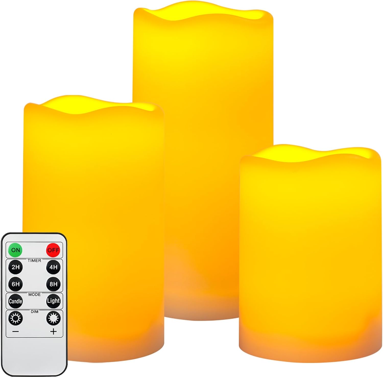 Candela da esterno impermeabile, candela a batteria a LED senza fiamma, candela analogica resistente alle alte temperature da 12 pezzi.