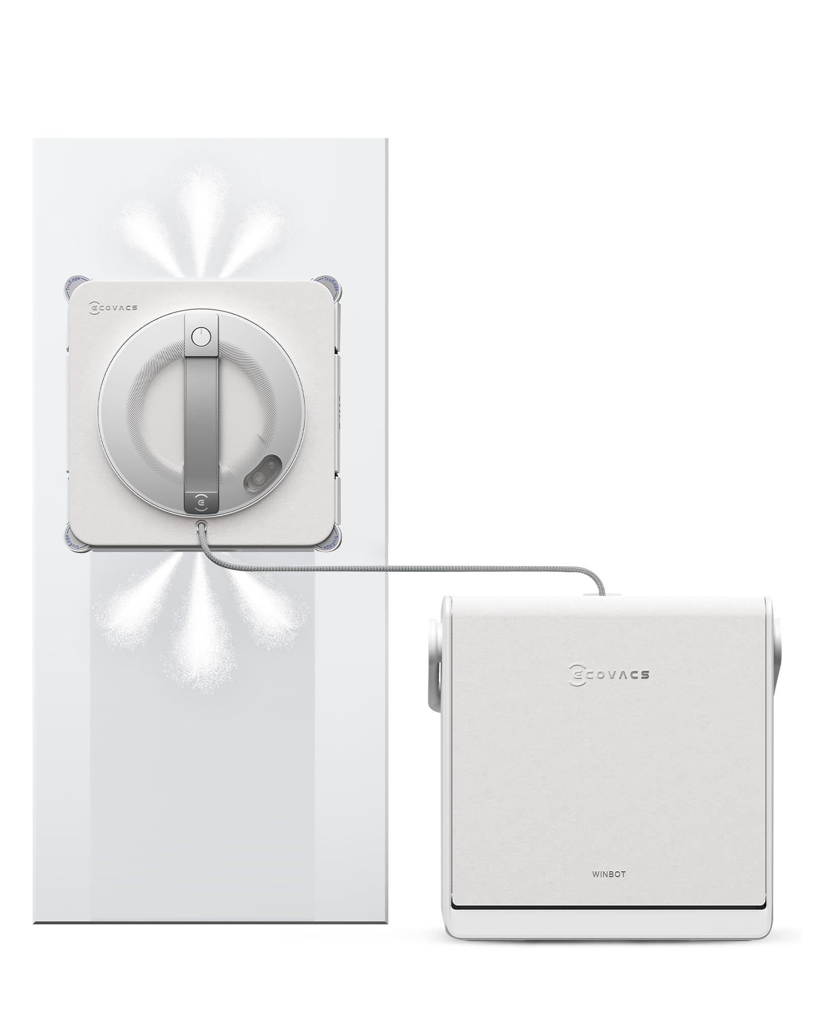 Fensterputzroboter W2S PRO Omni mit Multifunktionsstation, 120-ml-Wassertank und 12-stufigem Sicherheitssystem