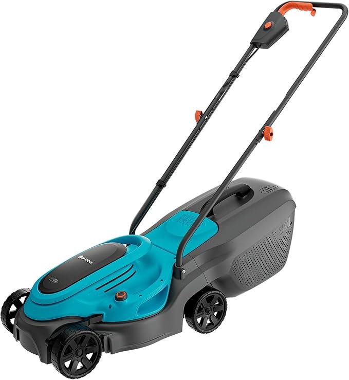 Gardena EasyMax+ 32/18V Ready-To-Use Set Rasaerba a Batteria, larghezza di taglio 32 cm, inclusa batteria POWER FOR ALL, leggero e maneggevole, ideale per prati fino a 200 m² (14634-20)