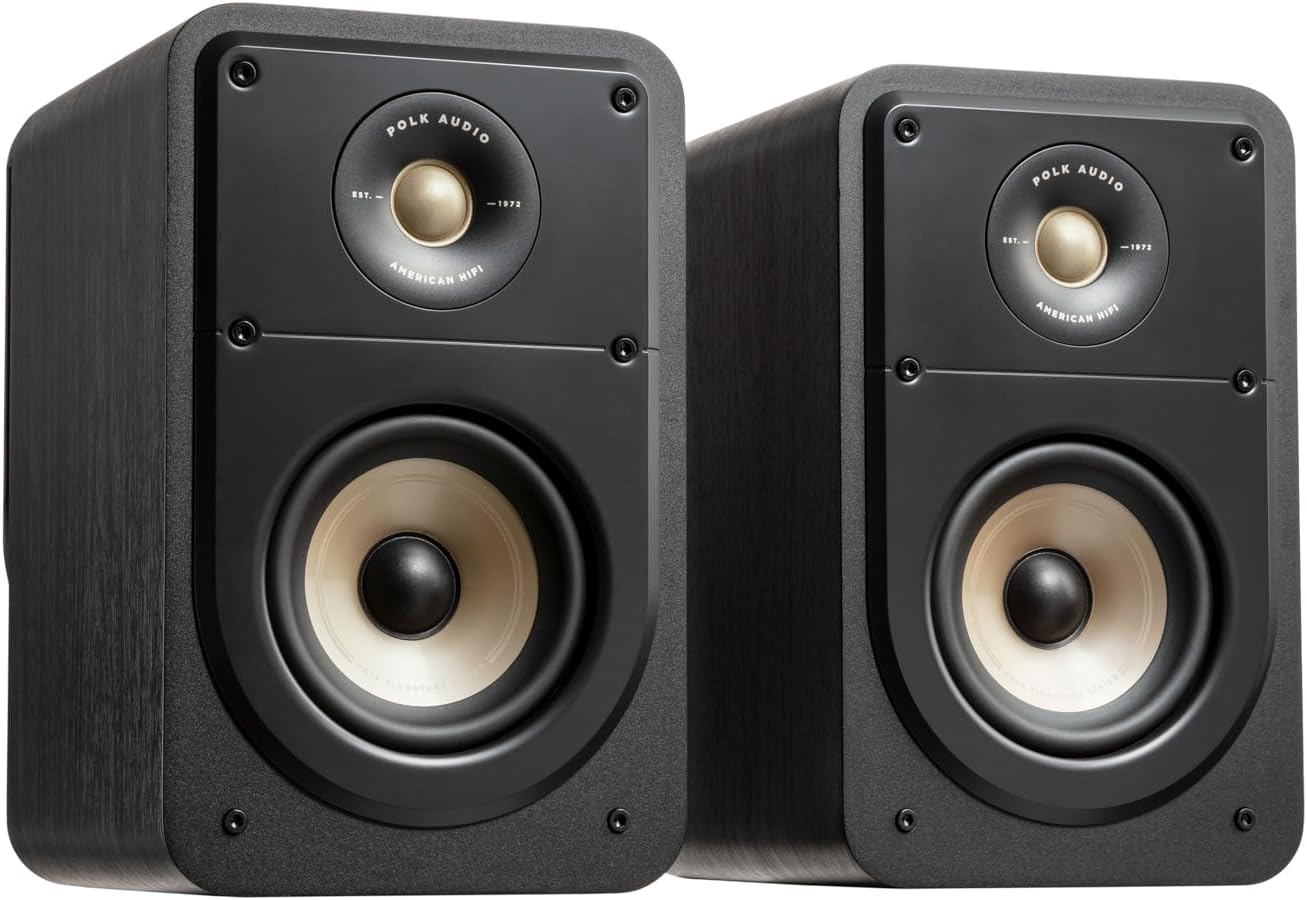 Polk Audio Signature Elite ES15 - Diffusori Hi-fi per Sistema Home Cinema e ascolto musicale ad Alta Risoluzione, Colore: Nero