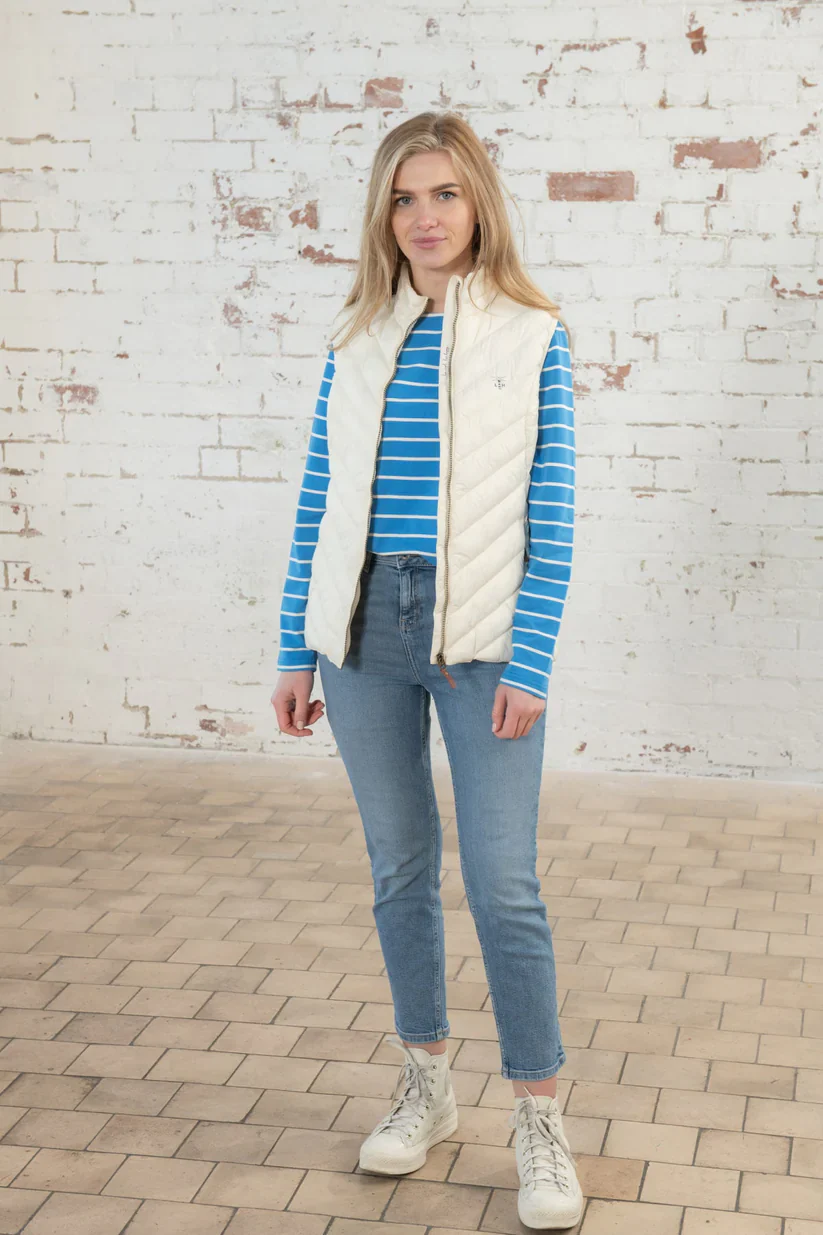 Lighthouse Laurel Padded Gilet , Coconut
