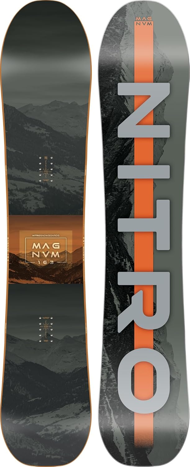 Nitro Snowboards Herren Magnum BRD´25, Allmountainboard, Directional, Cam-Out Camber, All-Terrain, Freeride, Wide, für große