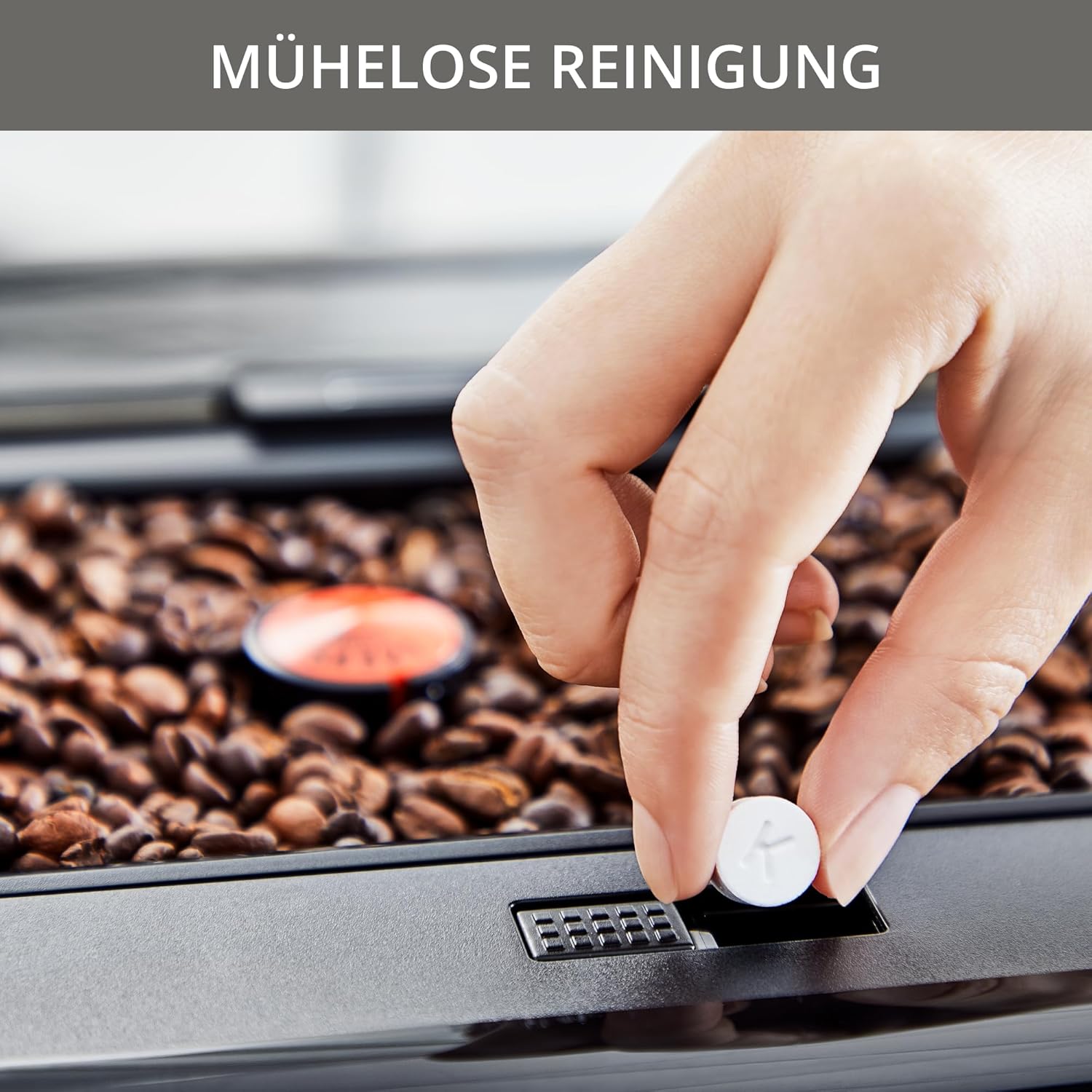 Krups Intuition Preference Kaffeevollautomat mit Milchschlauch, 11 Getränke, Personalisierung, 2-Tassen-Funktion, Kaffeemaschine, Schwarz, EA872810