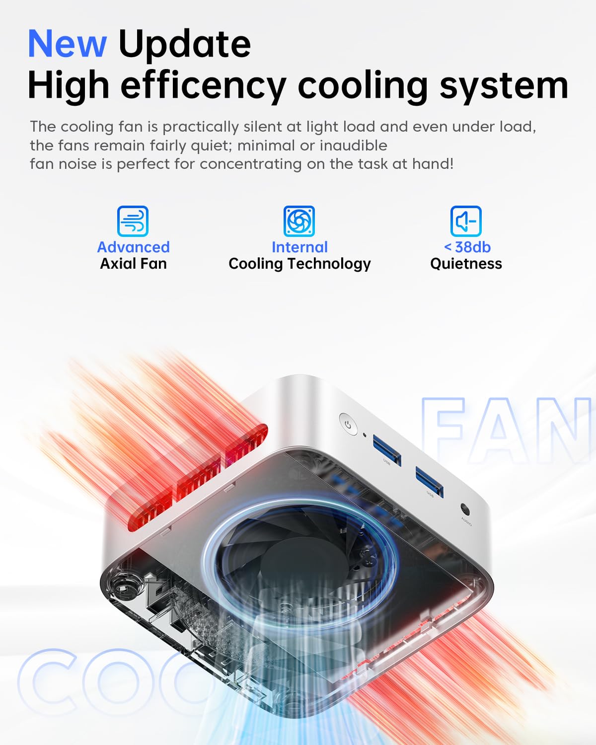 Mini-PC AMD Ryzen 5 3500U mit 8 GB DDR4 und 256 GB SSD Radeon Vega 8 4 Kerne 8 Threads bis 3,7 GHz