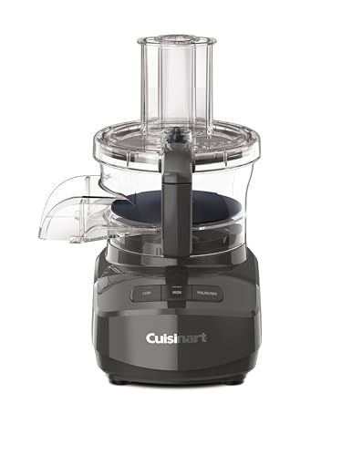 Cuisinart 9 Cup Continuous Feed Food Processor with Fine and Medium Reversible Shredding and Slicing Disc, Universal Blade, Continuous Feed Attachment, and In Bowl Storage (Gray): Home & Kitchen