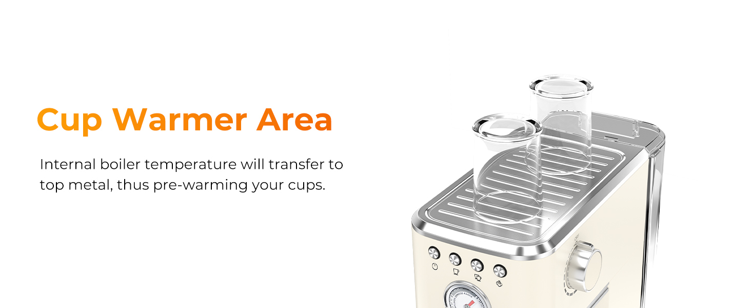 Cup Warmer Area
