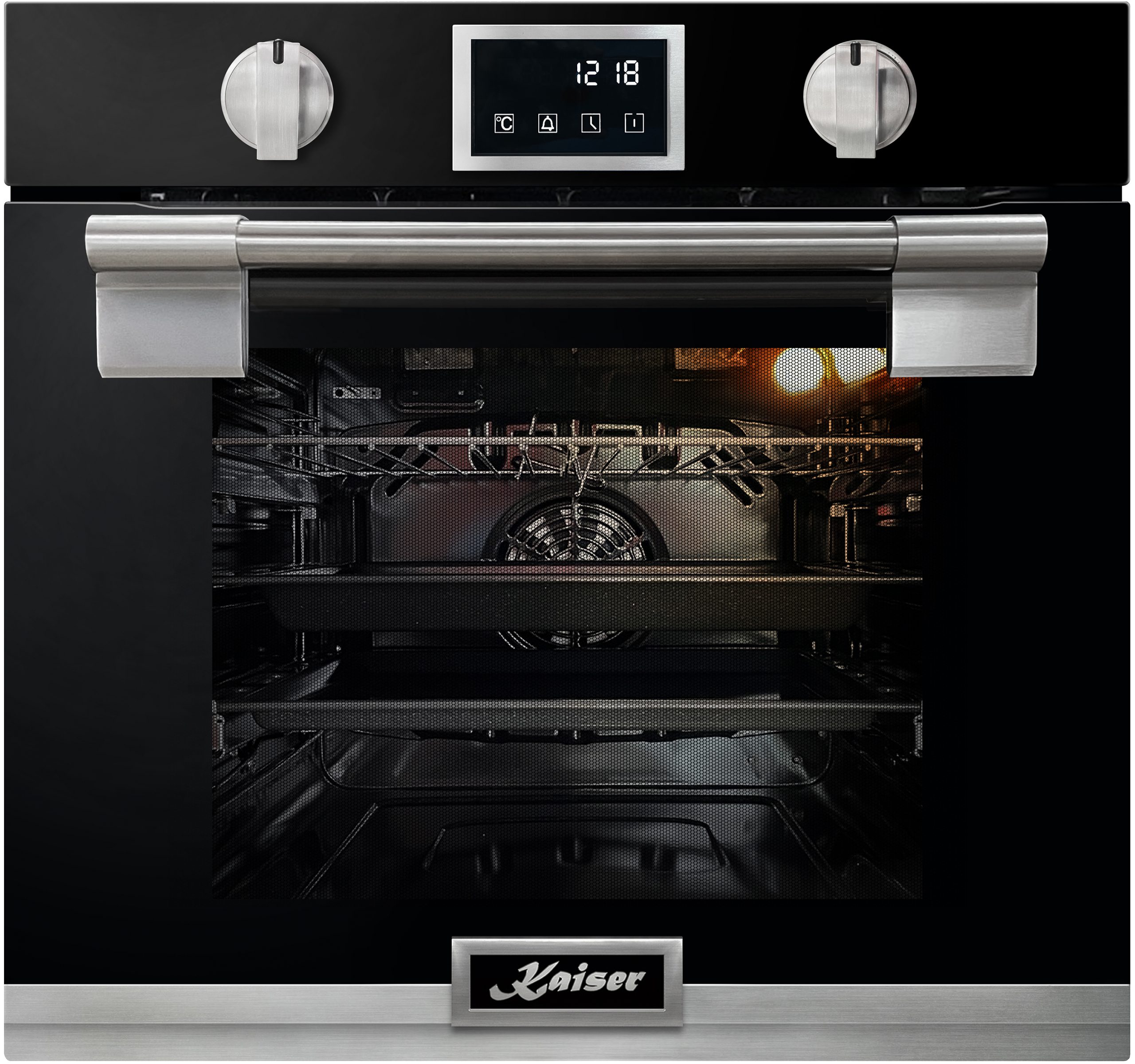 Backofen-Set Herd Set Autark Einbau Backofen 79L Pyrolyse SOFTCLOSE-System 11 Fkt. Temperatursonde mit Induktionskochfeld 60 cm FREE ZONE mit 2 FLEX Induktions-Zonen TFT Display EH 6338 S+KCT 6140 FI..
