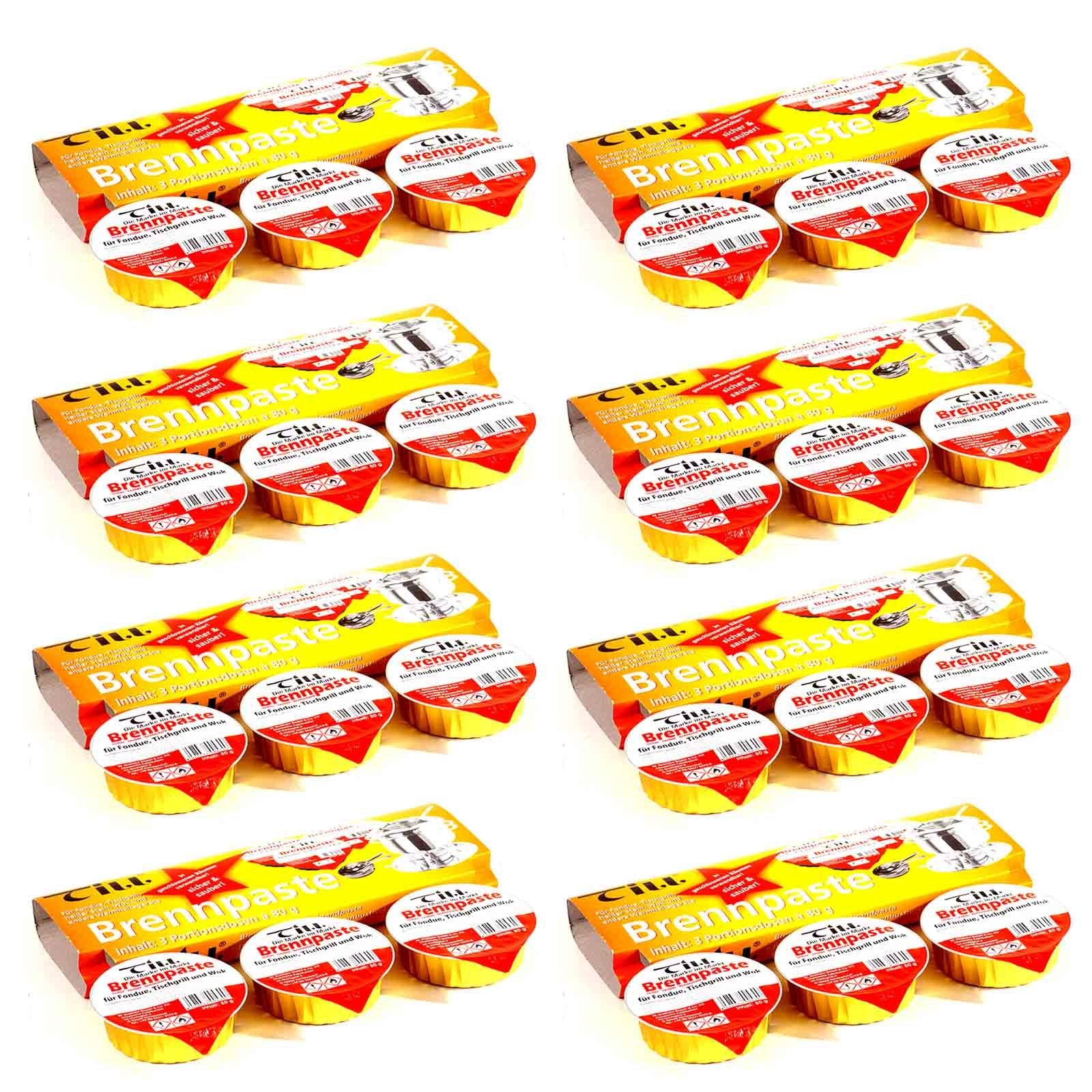 Fondue 24x Sicherheitsbrennpaste Brennpaste Paste Brenngel Speisenwärmer