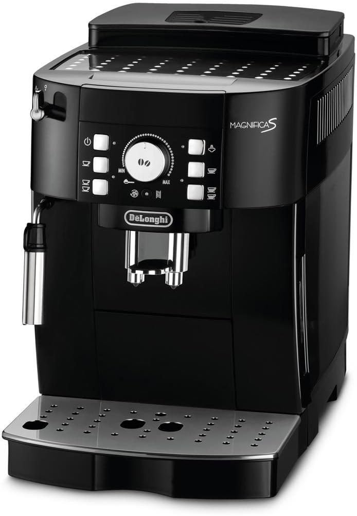 Perfetto Magnifica S ECAM21.110.B Macchina da Caffè Automatica per Espresso e Cappuccino, Caffè in Grani o in Polvere, 1450 W, 1,8 lt, Nero