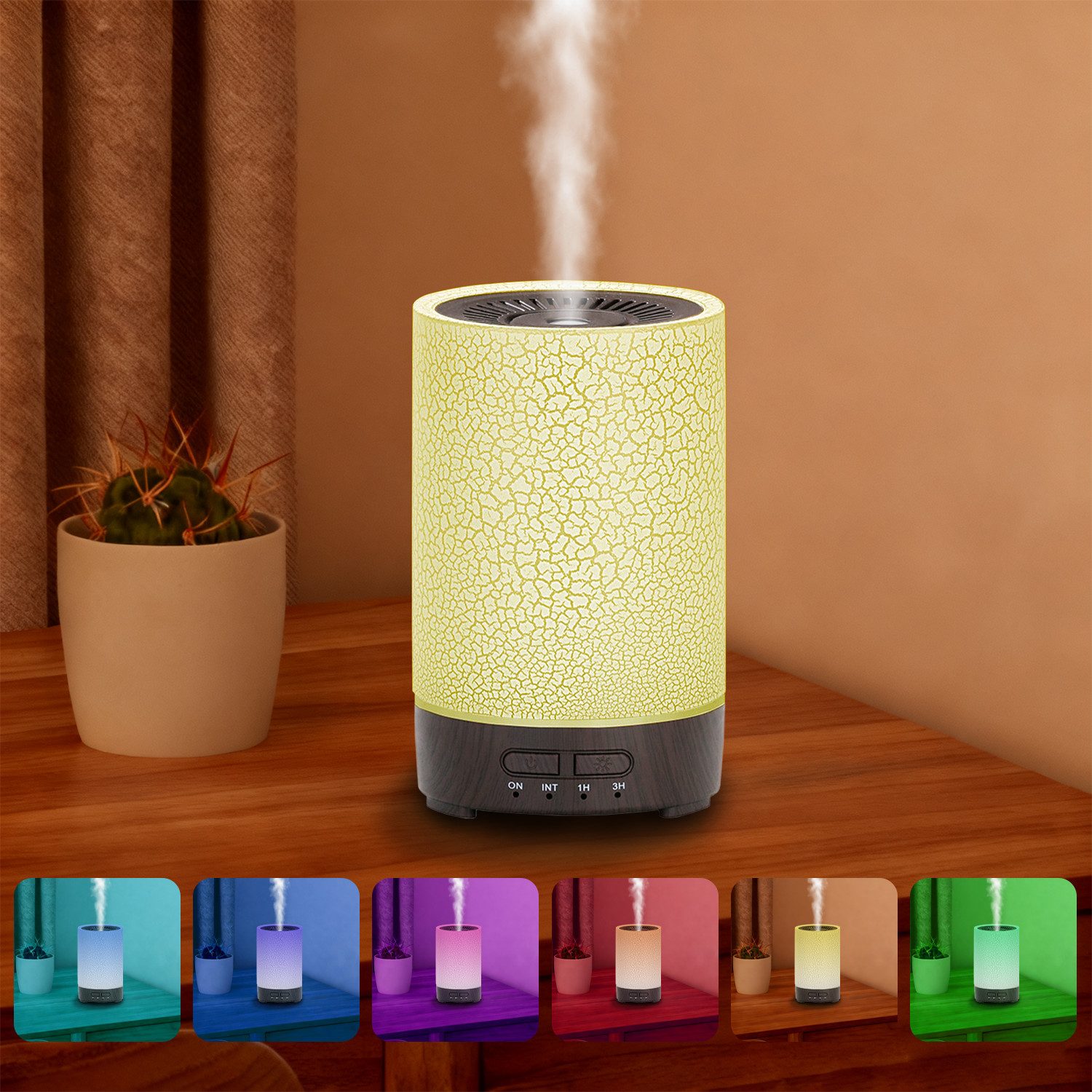 Luftbefeuchter Aroma Diffuser Nachtlicht Multifunktion Ultraschall-Technologie