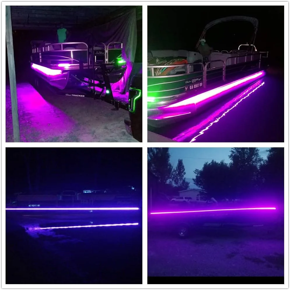 Ultra Violet UV Black Light LED Strips 12V Marine Boat Night Fishing