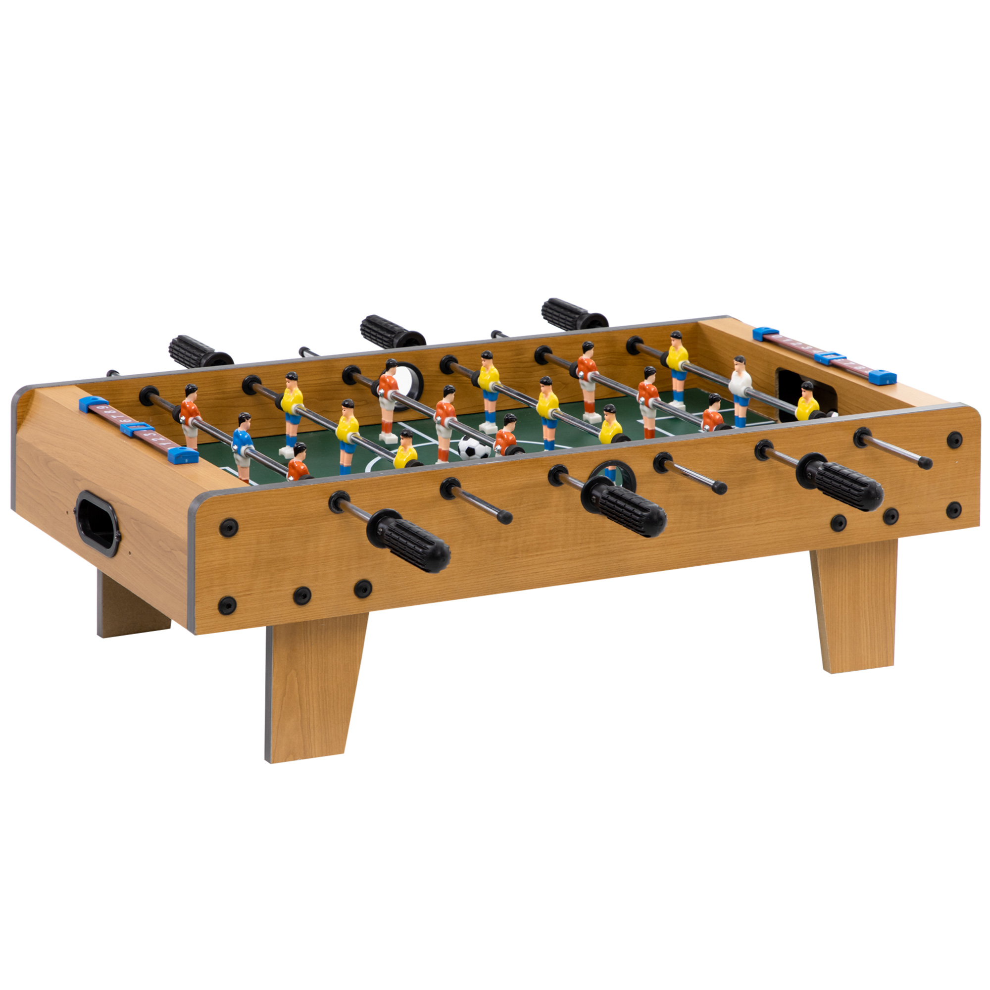 HOMCOM Tischfußballtisch für Kinder ab 6 Jahren 2 Bälle 18 Spieler 69 x 37 x 24 cm