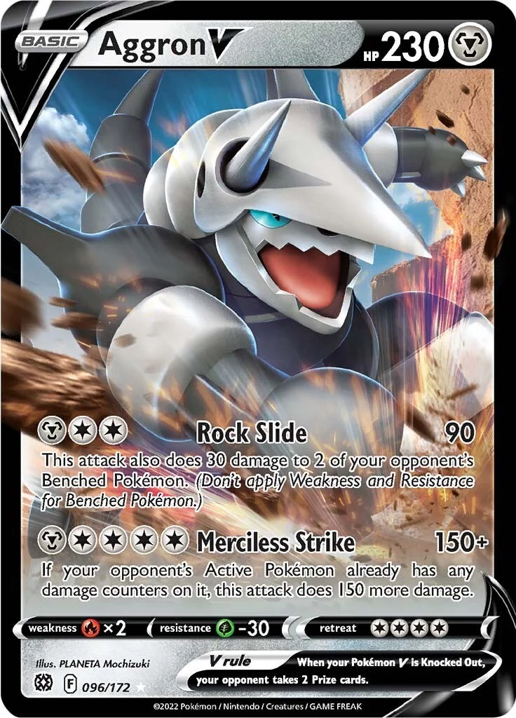 Aggron V (096/172) (SWSH09)