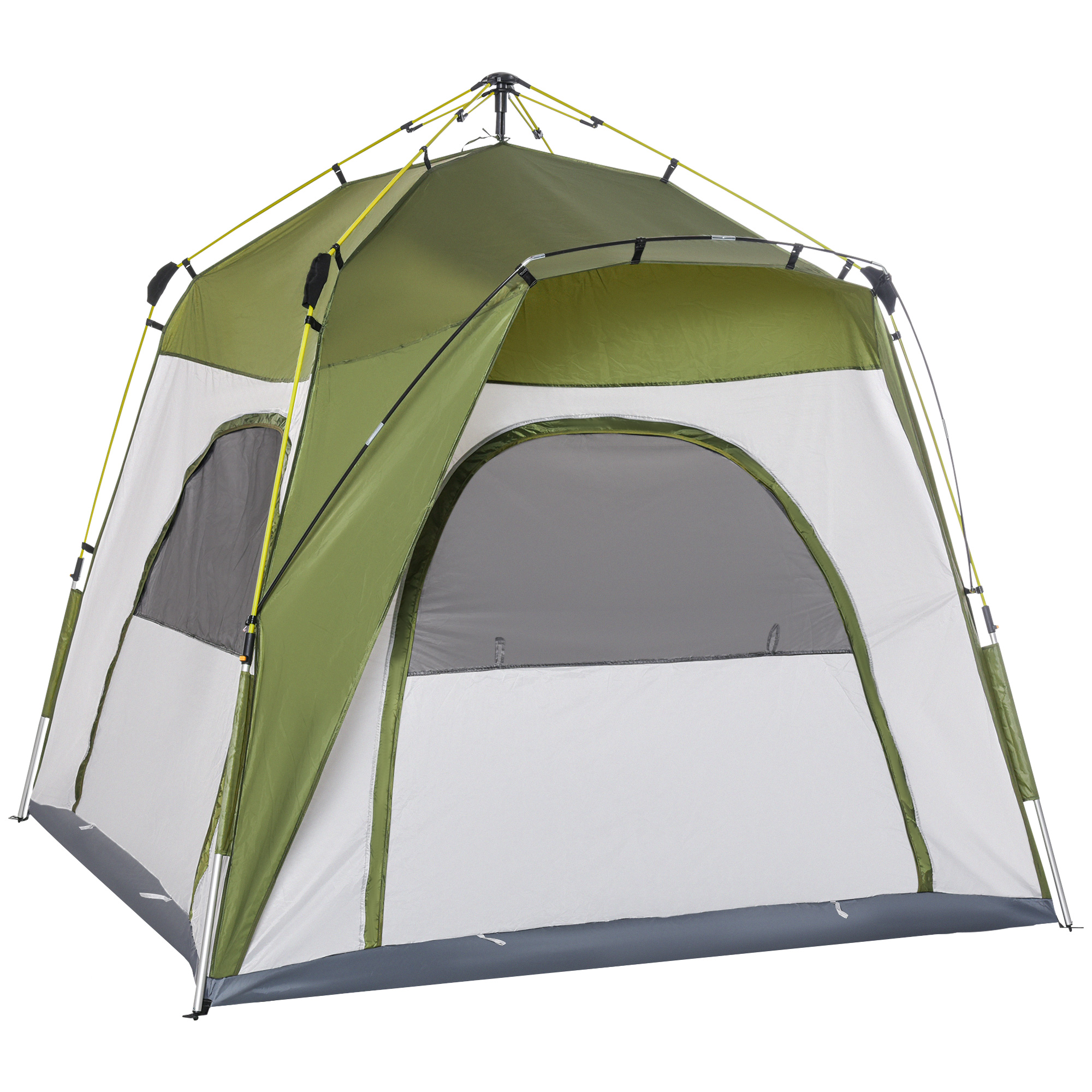 bivvy tent is aluminium glasvezel 195cm x 240cm x 240cm