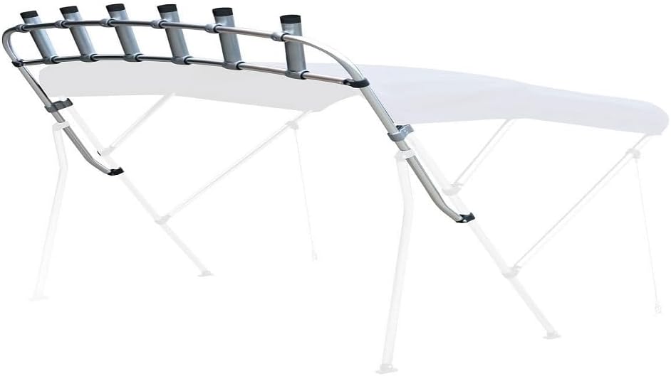 Oceansouth Angelrutenhalter CLAMP-ON Aluminium für Biminis
