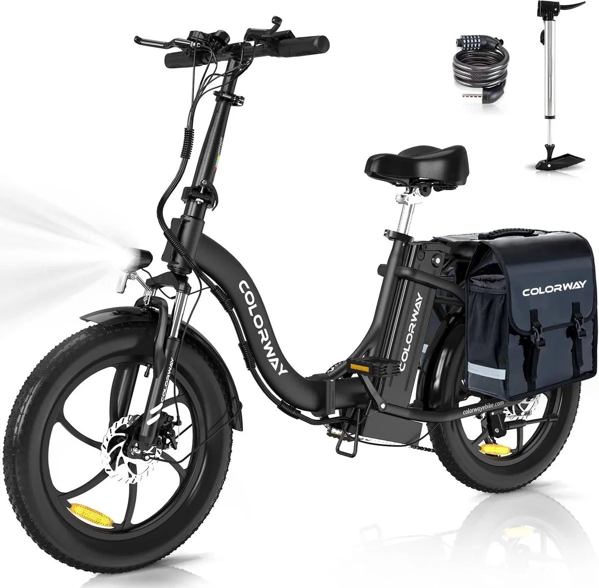 COLORWAY BK6S Opvouwbare E-bike 350W 36V 15Ah 20x3.0 Banden