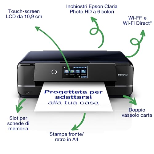 Epson Photo XP 970 Stampante Fotografica A3 3 in 1, Dotata di Wi Fi ed Ethernet, Stampa Facile da Mobile, Doppio Vassoio, Compatta e Versatile : Informatica
