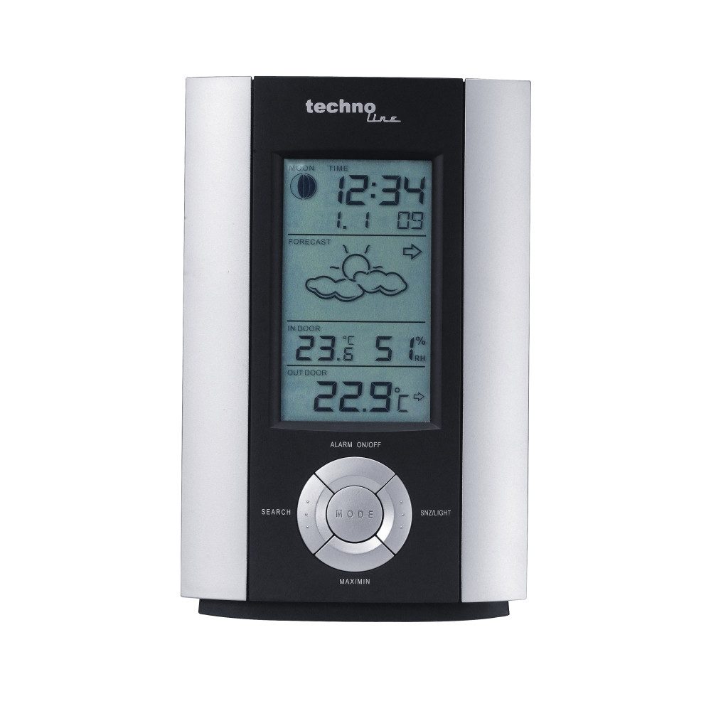 Wetterstation Technoline WS 6710 Wetterstation Silber-Grau