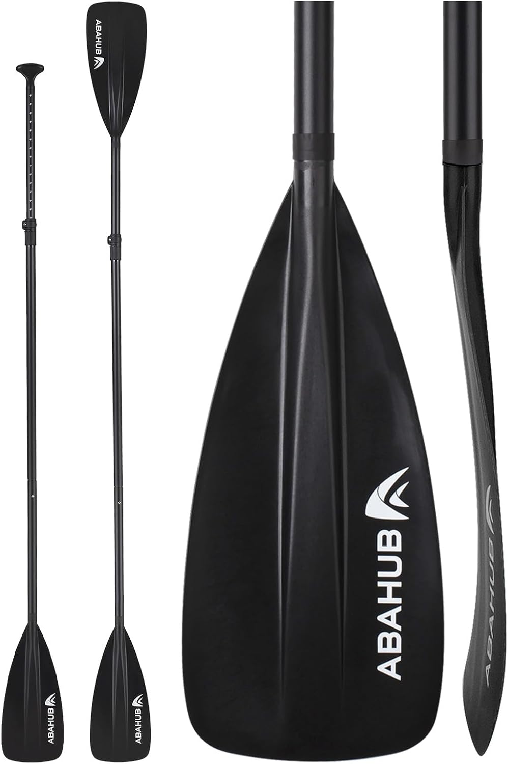 Abahub Pagaia SUP Alluminio Remi SUP Paddle Stand Up Paddle Telescopico 173-213 cm per Tavola da Surf Canoa SUP, Lama in Nylon di Plastica in Nero/Blu/Verde/Rosso/Arancione/Giallo