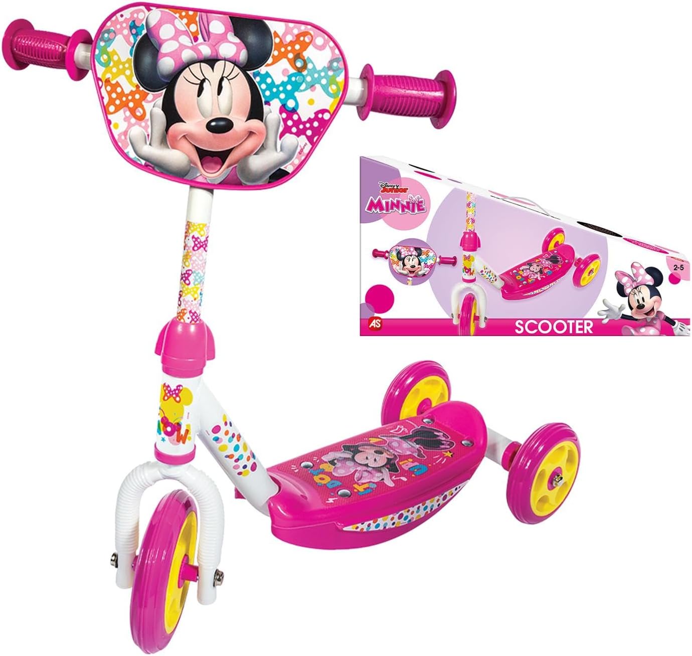 Rocco Giocattoli Monopattino 3 Ruote Minnie, misto, taglia unica