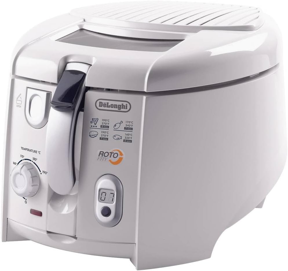 F28533.W1 RotoFry Friggitrice, 1800 W, 1.3 Litri, Plastica, Bianco