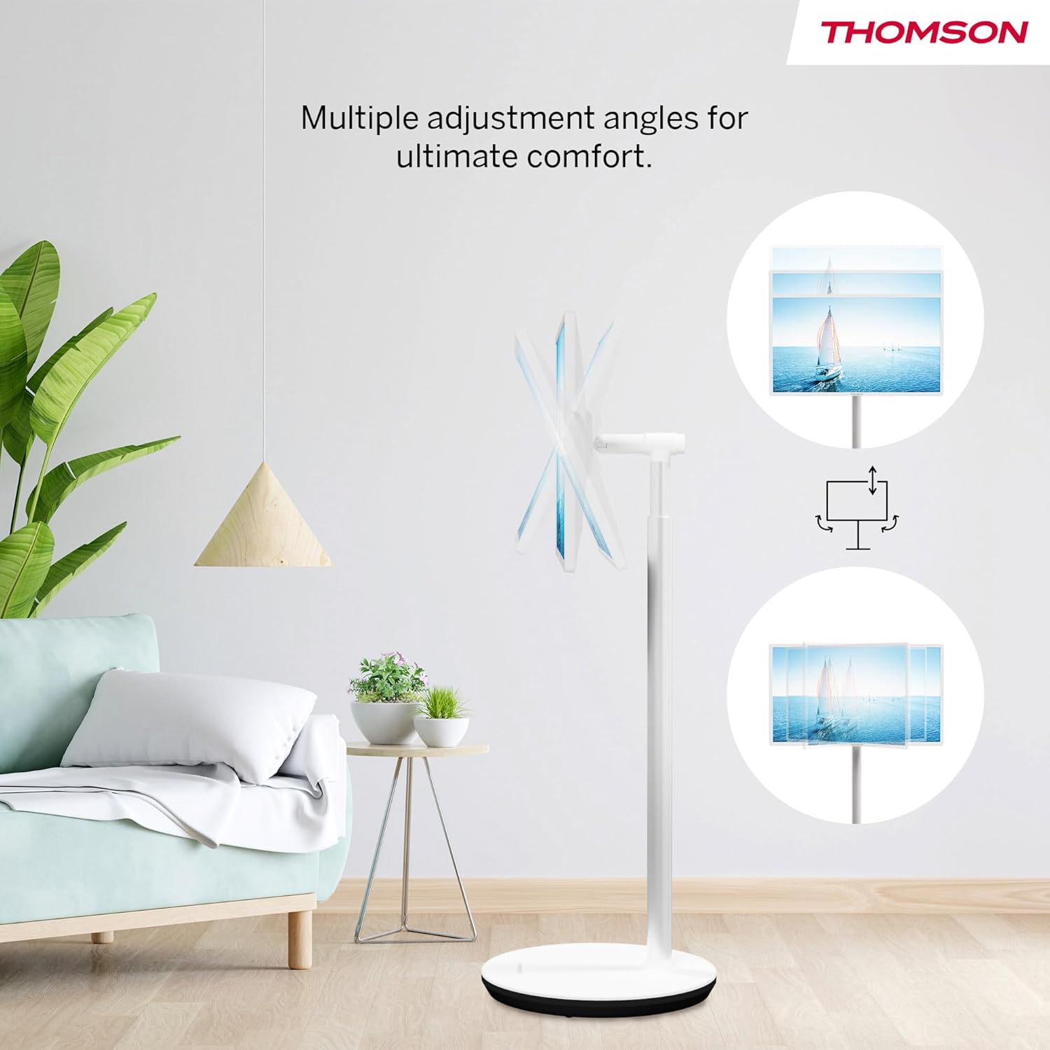 Thomson 32 Zoll (81 cm) Go TV, Tragbarer Android Fernseher – HD Ready (1366x768), Sprachsteuerung, Bluetooth 5.1, Wi-Fi, Hotspot-Funktion, Bis zu 4 Stunden Akkulaufzeit - 32HA4M44
