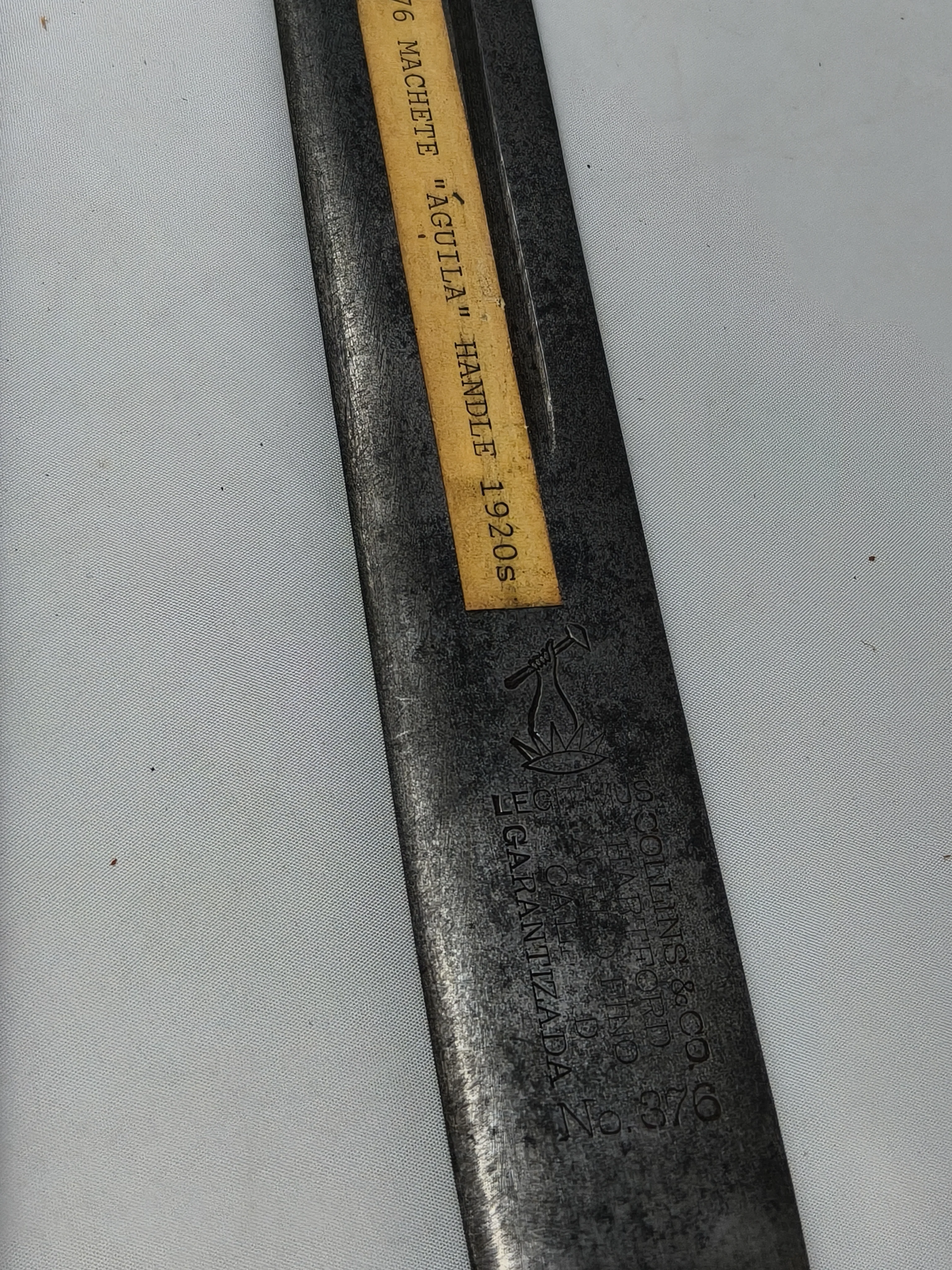 Collins Model curved blade. Spanish American War.