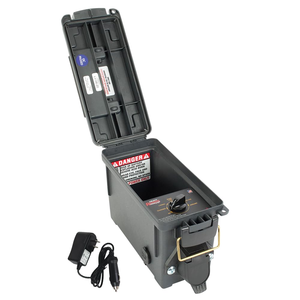 Heavy Ranger MUTT Portable Water Resistant Trailer Light Tester, 7 Way Round Pin, Short Circuit Protection