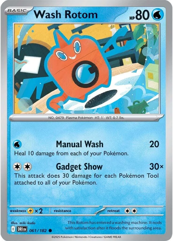 Wash Rotom (061/182) (DRI)
