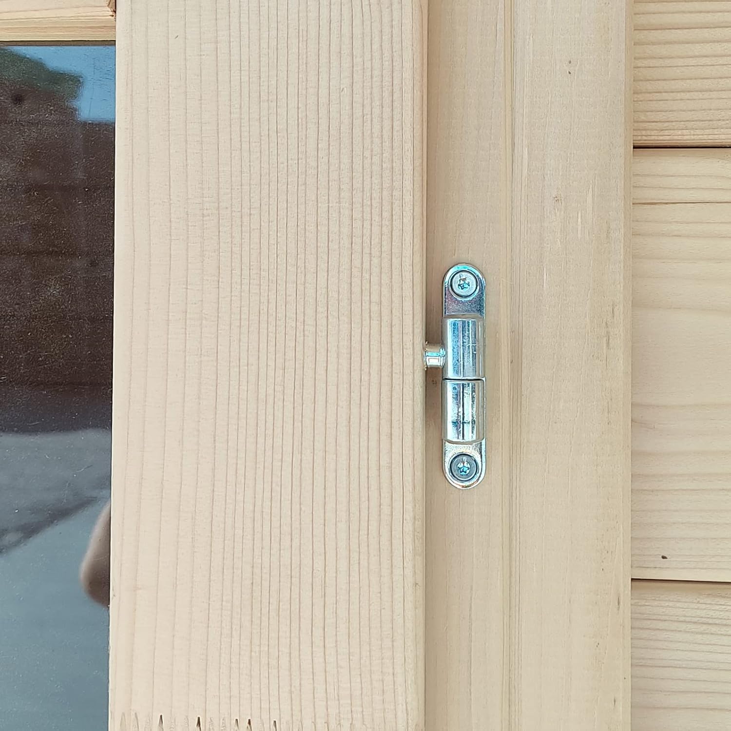 Gartenhaus Bh25 Opera 300x250 aus Fichtenholz 25 mm mit Doppeltür und Fenster, Nut-und-Feder-Dach und Boden, Fundamentbalken, einfacher Aufbau, PEFC-Zertifiziert