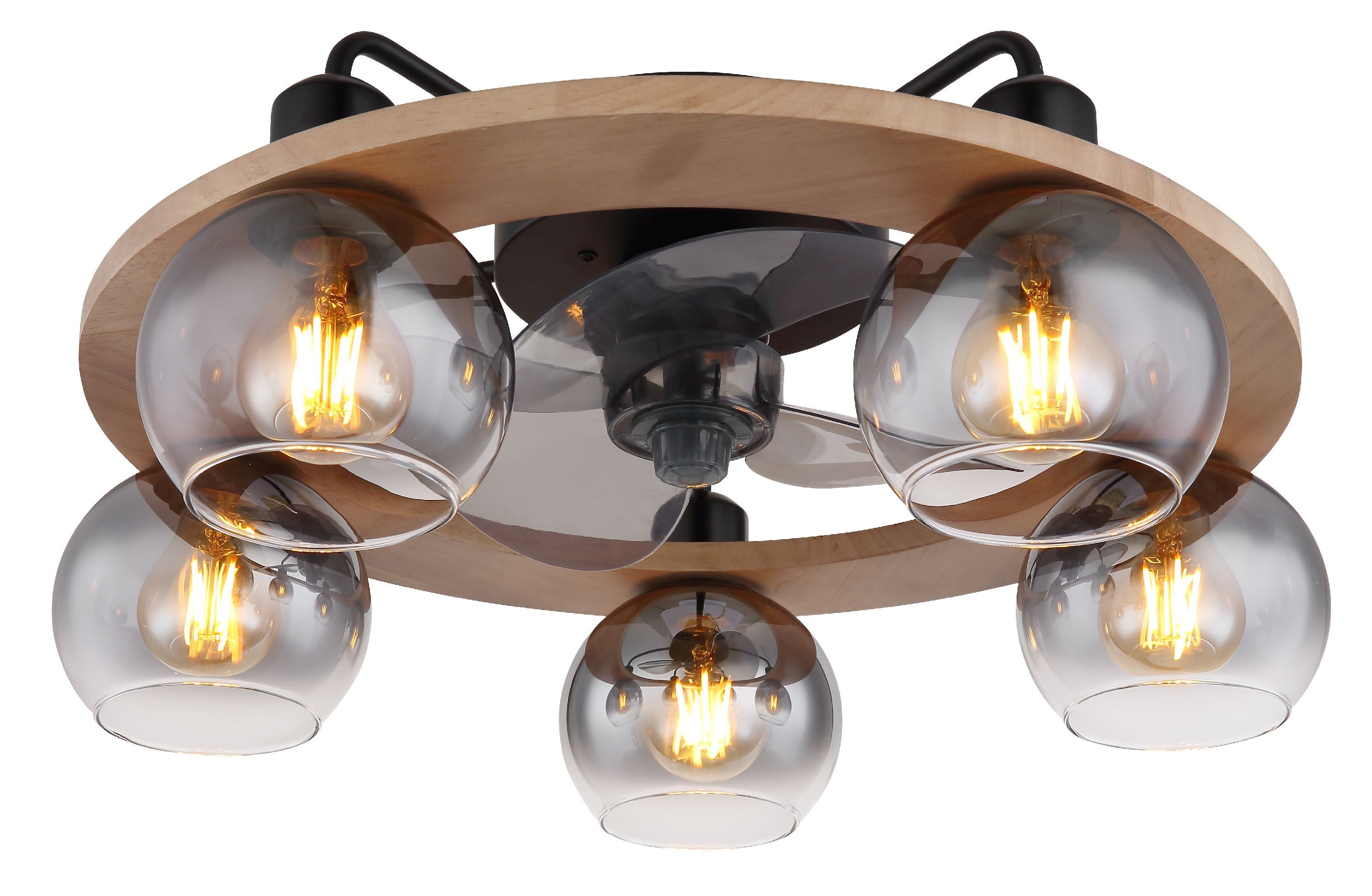 Deckenventilator GLOBO Lighting Ventilator LAMOTTA DH 55x21.50 cm schwarz