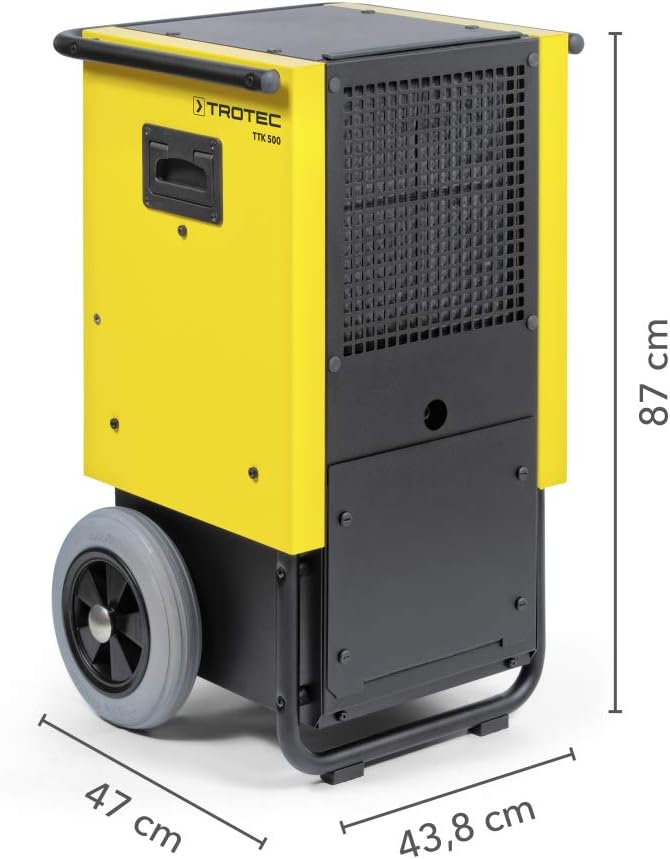 TROTEC Bautrockner TTK 500 (max. 70 l/h), geeignet für Räume bis 470 m3, leistungsstarker Rotationskompressor