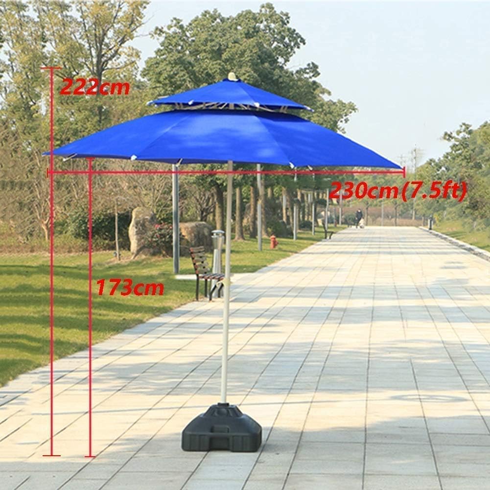 Garten Parasols Garten Terrasse Parasol Regenschirm, Schatten leicht Montage UV Schutz wasserdicht für Outdoor -Strand und Marktsonne Dach, rote Außenparasole