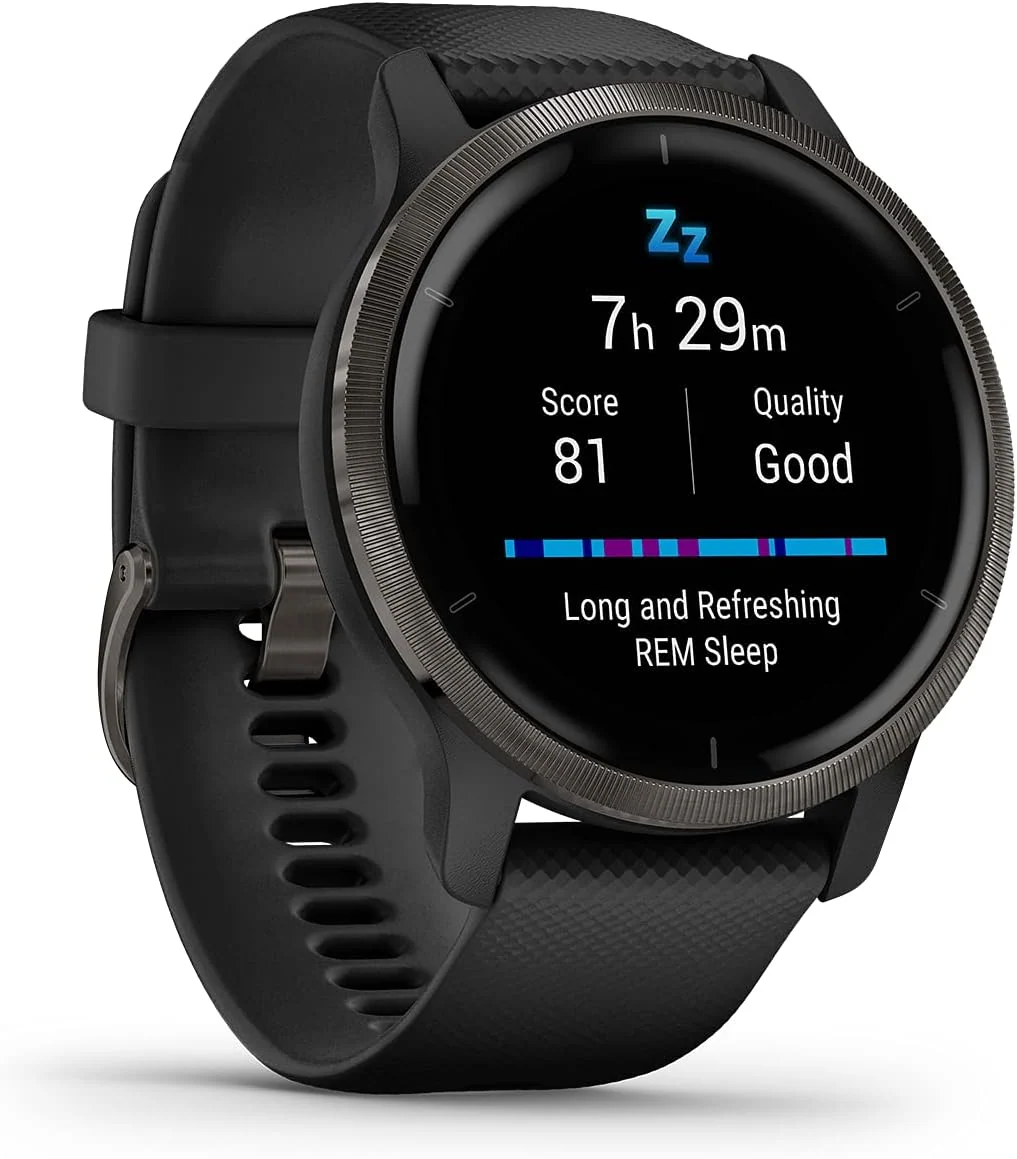 Garmin [renewed] Venu 2, GPS-Fitness-Smartwatch mit ultrascharfem 1,3' AMOLED-Touchdisplay, Fitness & Gesundheitsfunktionen