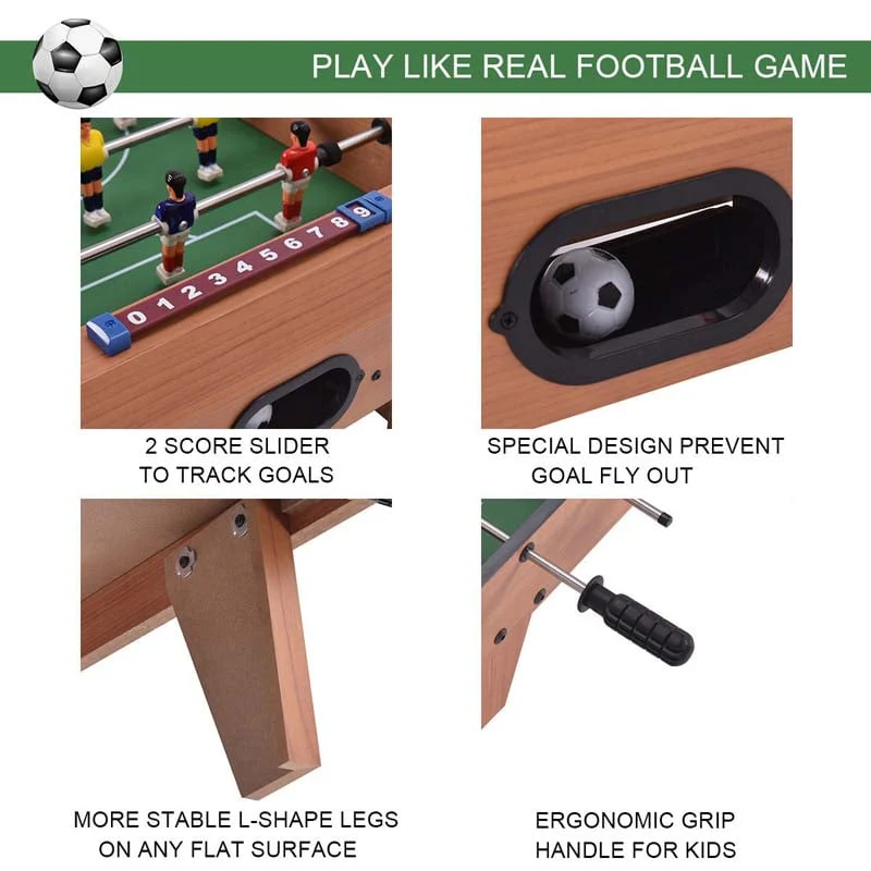 Eletriclife 27 Inch Indoor Competition Game Foosball Table with Legs