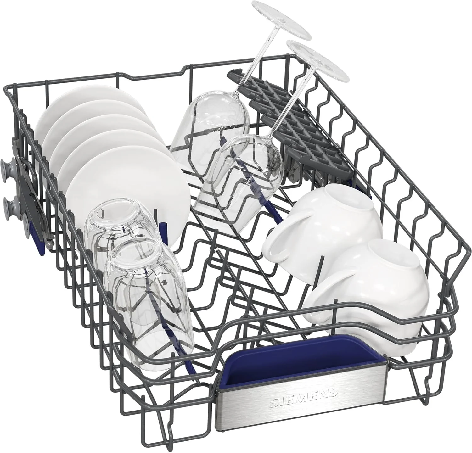Siemens SR65YX08ME, iQ500 Smarter Geschirrspüler Vollintegriert, 45 cm breit, Besteckschublade, Zeolith, extra leise, aquaStop, automatische Türöffnung nach Programmende, varioSpeed, Innenbeleuchtung