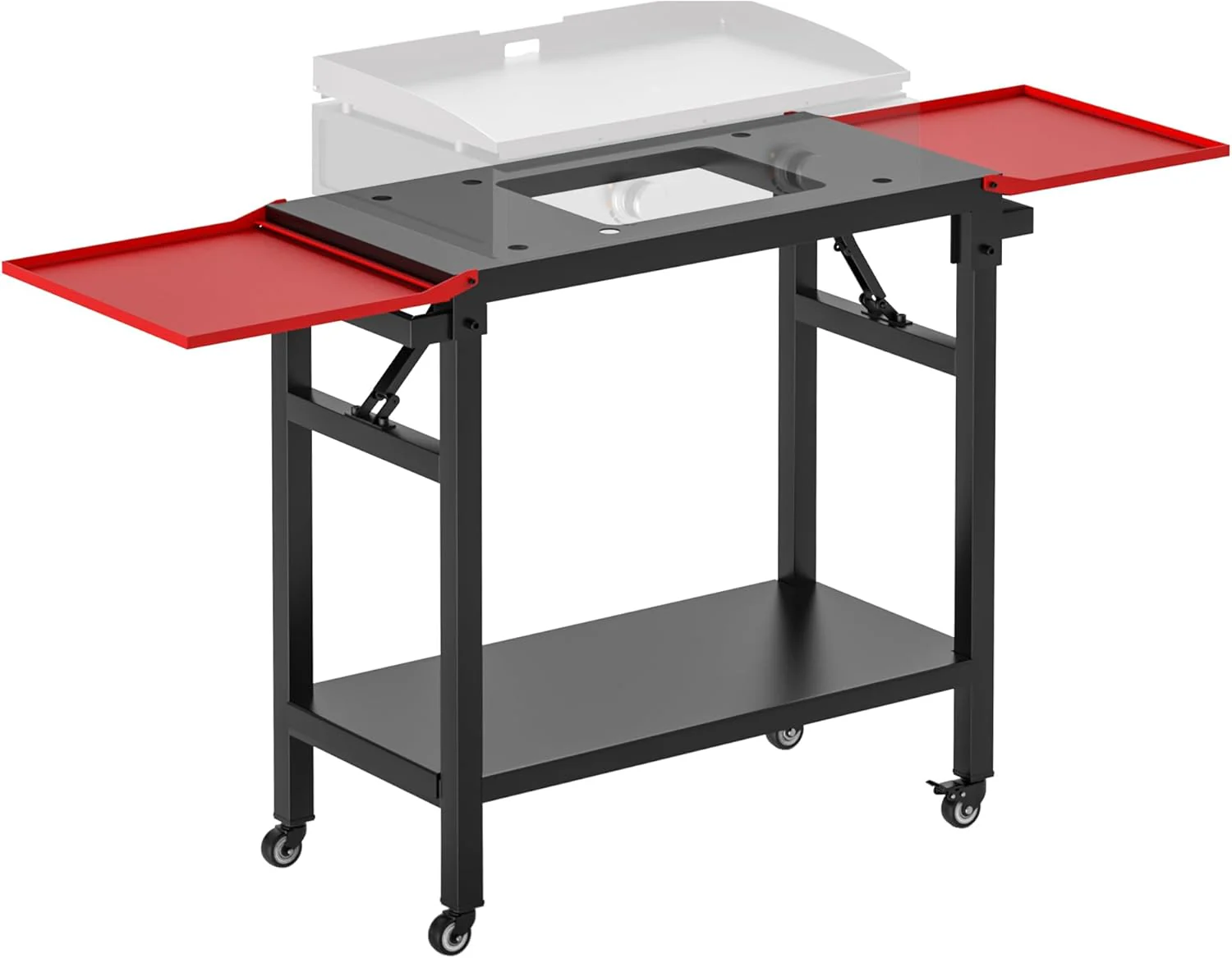 Universal Portable Griddle Table Stand   Foldable BBQ Grill Cart