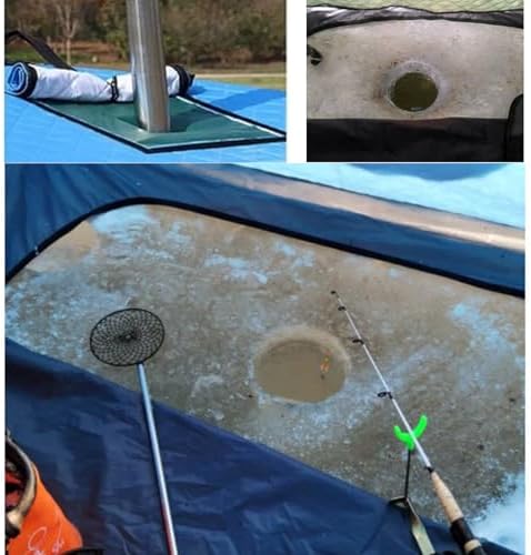 3-5 Personen Isoliertes Eisangelzelt Pop-Up Hub-Stil Eisangeln Shelter Tragbares Eisangeln Shanty Eishaus mit Tragetasche Thermo Winter Eishaus