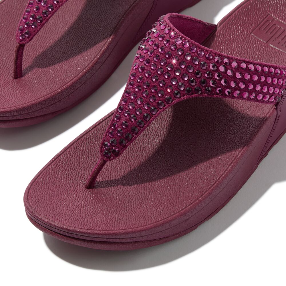 FitFlop Lulu Glitzer Ruby Zehensteg