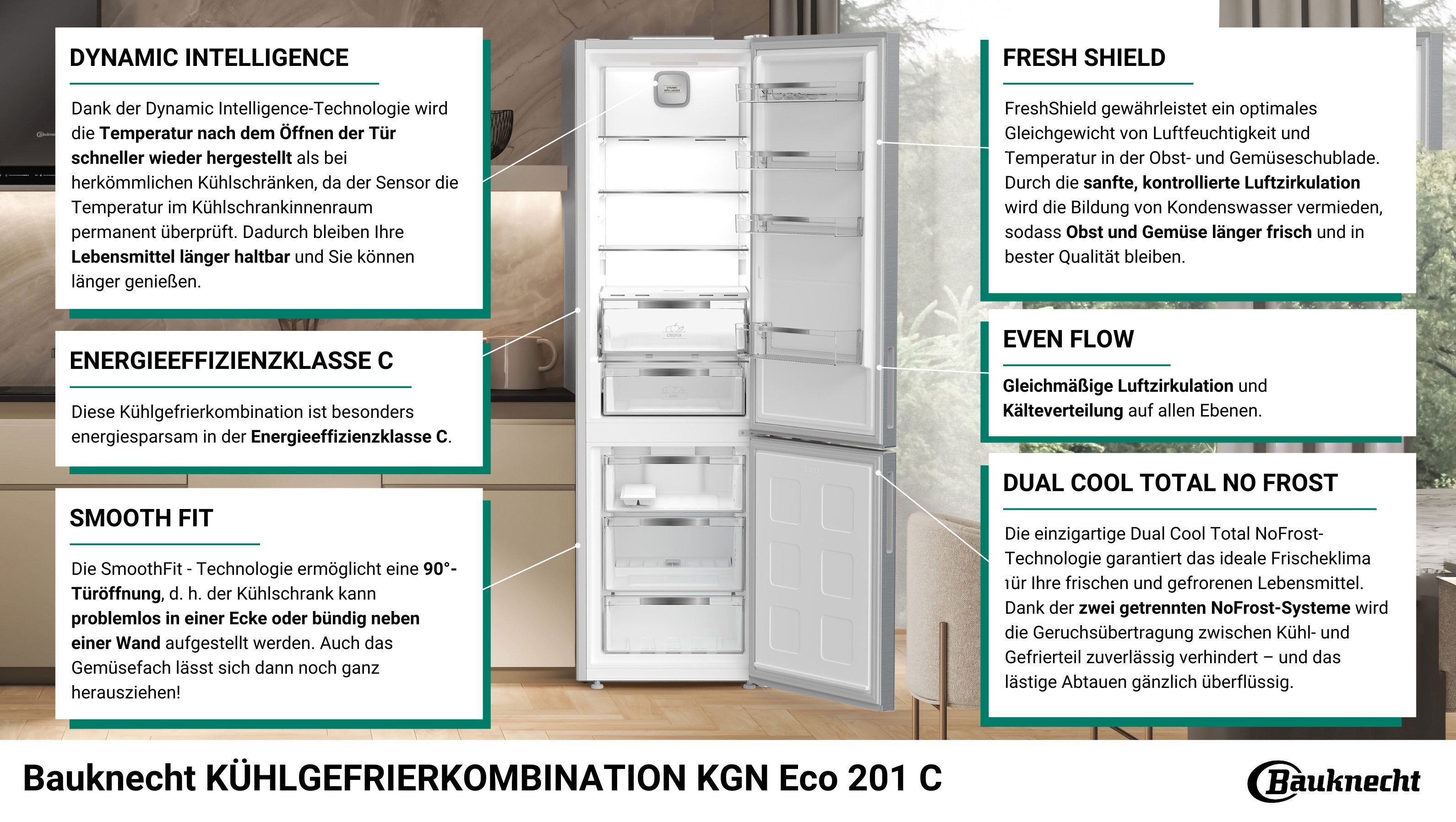 Kühl-/Gefrierkombination KGN Eco 201 C