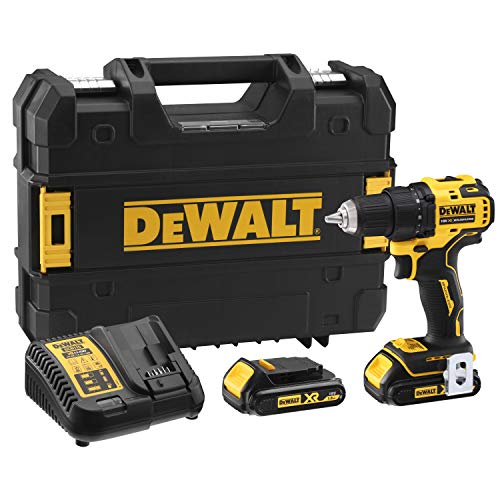 DEWALT DCD708S2T QW   Trapano avvitatore senza spazzole XR 18V 13mm 65Nm con 2 batterie Li Ion da 1,5Ah e valigetta TSTAK : Fai da te