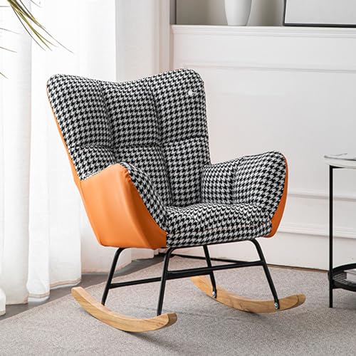 Sedia a dondolo imbottita in tessuto felpato per asilo nido e adulti, poltrona da lettura e relax per camera da letto : Amazon.it: Casa e cucina
