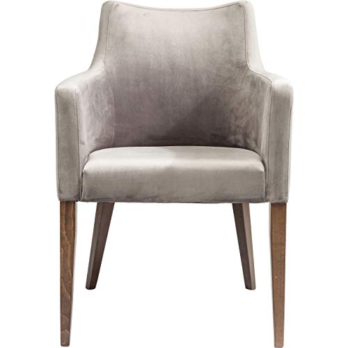 Kare Design sedia imbottita con braccioli Mode Velvet Grau, altezza di seduta 49cm, stile classico elegante, : Amazon.it: Casa e cucina