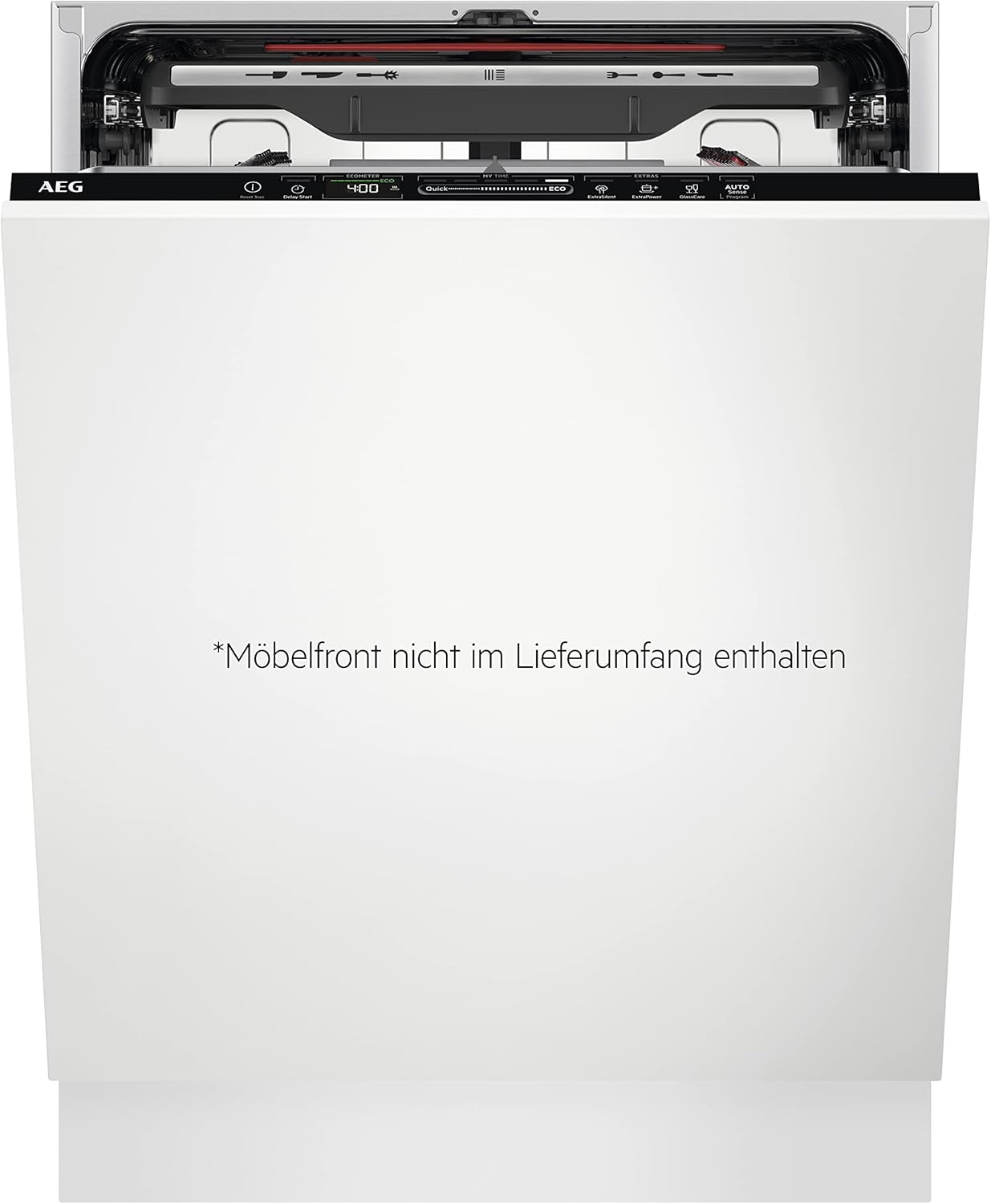 AEG Vollintegrierter Geschirrspüler 60cm, Spülmaschine Serie 7000: mit Glasschutz, Energieklasse A, Besteckschublade, personalisierte Zeit-Steuerung, leise 41dB, ComfortRails, Wasserstopp, FSE7676AP